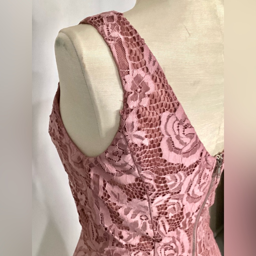 Speechless Floral Lace Midi Dress - Rose Pink Size XS - Picture 8 of 10